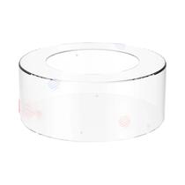 Suporte para Bolo de Acrílico Transparente - Base Recarregável - 2 Peças - Ideal para Casamentos e Aniversários