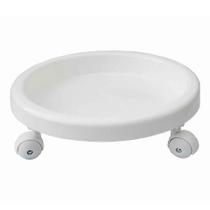 Suporte para botijão de gás e vasos de plantas com rodas - Easy roller - BRANCO