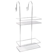 Suporte para Box Duplo Aço Cromado Aramado Stolf Multiuso Resistente Portátil