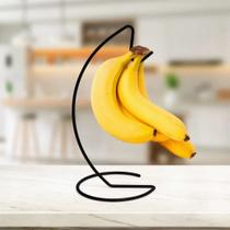 Suporte para Cacho de Bananas e ou Acessórios Preto Expositor de Cozinha