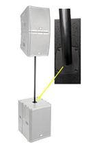 Suporte para caixa de som QSC SP-36 91 cm, diâmetro 35 mm, rosca M20 Suporte para caixa de som QSC SP-36 91 cm, diâmetro 35 mm, rosca M20
