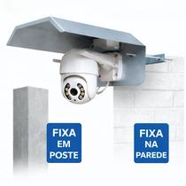 suporte para câmera wifi em aço zincado com base para postes universal