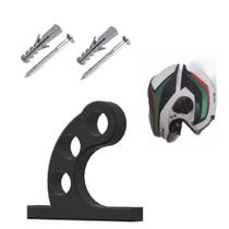Suporte Para Capacete Moto De Parede Preto