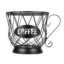 Suporte para cápsulas de café TreeLen K Cup Organizer 40 K, xícaras pretas