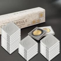 Suporte Para Cápsulas De Moedas De 40mm, 20 Peças, Organizador Com Gaxetas Ajustáveis, Caixa De Suporte Para Cápsulas De Moedas De 40mm, 20 Peças, Organizador Com Gaxetas Ajustáveis, Caixa De