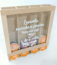 Suporte para Cápsulas Dolce ou gusto/Três corações Em Mdf 27x24cm levanta sacode a poeira..