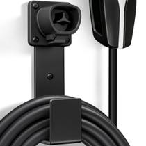 Suporte para carregador EV com suporte para conector Tesla, montagem na parede