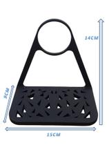 Suporte para Carregamento de Telefone Celular Montado para Parede Movel Preto