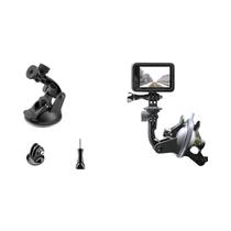 Suporte para Carro Insta360 X3 e GoPro Hero 11/10/9 - Ventosa para Vidro