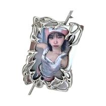 Suporte para cartão fotográfico galvanizado - Capa de proteção personalizada para cartão Kpop Star