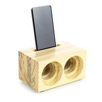 Suporte Para Celular Amplificador De Som Natural De Madeira Suporte Para Celular Amplificador De Som Natural De Madeira