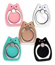 Suporte Para Celular Anel Dedo Gatinho Várias Cores