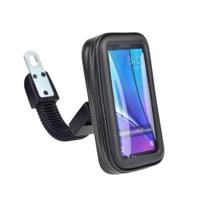 Suporte para Celular Bike e Moto Case Impermeável 360, Poeira e Chuva (S/Conector - Genérico