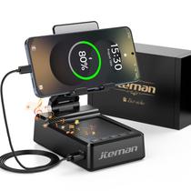 Suporte para celular com alto-falante Bluetooth com carregamento de 5000mAh