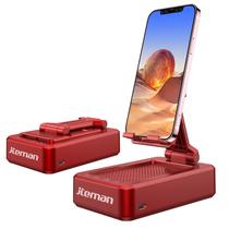 Suporte para Celular com Alto-Falante Bluetooth JTEMAN - Portátil e Vermelho Suporte para Celular com Alto-Falante Bluetooth JTEMAN - Portátil e Vermelho