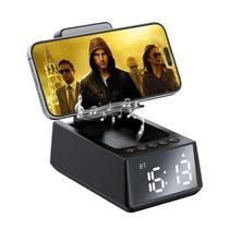 Suporte para Celular com Despertador digital e Alto-Falante Sem Fio Bluetooth