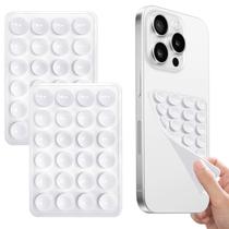 Suporte para Celular com Ventosas de Silicone OLLBIT 2 Unidades Branco Suporte para Celular com Ventosas de Silicone OLLBIT 2 Unidades Branco