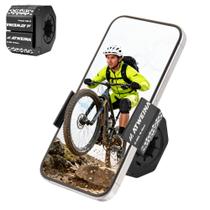 Suporte para Celular de Bicicleta ATWEINA 4,5-7,1 polegadas Alumínio Preto