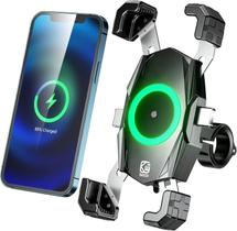 Suporte para Celular de Moto Kewig M22 Carregador Sem Fio Qi 15W