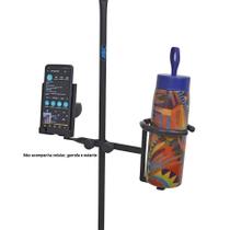 Suporte para Celular e Squeeze ASK C16S para fixar smartphones e garrafas em pedestais (PRA00146) Suporte para Celular e Squeeze ASK C16S para fixar smartphones e garrafas em pedestais (PRA00146)