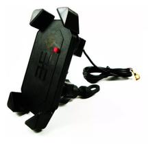 Suporte para Celular, Gps, Tablet para Moto Carregador Carregador 2.4a Usb