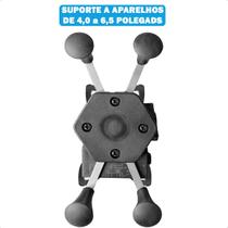 Suporte Para Celular Para Moto Com Saída Usb Para Telas de 4,0 a 6,5 Polegadas