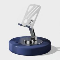 Suporte para Celular Smartphone de Mesa de metal Giratorio 360º cor grafite