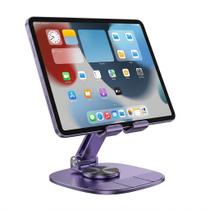 Suporte para Celular Smartphone de Mesa de metal Giratorio 360º cor roxo