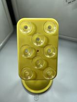 Suporte para Celular Sucção 8 Ventosas 360 Amarelo