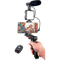 Suporte para Celular Tripe C/LED/MICROFONE Youtuber