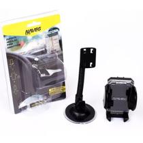 Suporte para Celular Veicular Profissional e Seguro para Celular E Gps Carro Automotivo Naveg - Nva 740