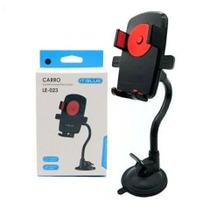 Suporte Para Celular Veicular Vidro Ventosa Universal Preto LE-023