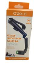 Suporte Para Celular Viseira Solar SPC62 - A'GOLD Suporte Para Celular Viseira Solar SPC62 - A'GOLD