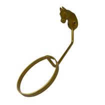Suporte para chapéu de arco cabeça cavalo dourado organizador pendurador alumínio fundido para boné toalha guardanapo