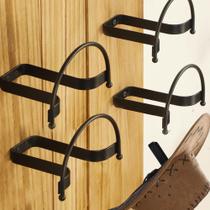 Suporte para chapéus Cowboy Taozun Wall Mount, 4 pacotes de ganchos de chapéu pretos Suporte para chapéus Cowboy Taozun Wall Mount, 4 pacotes de ganchos de chapéu pretos