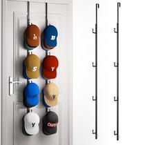 Suporte para chapéus para pendurar na porta HapiRm, kit com 2 unidades, 8 ganchos, preto Suporte para chapéus para pendurar na porta HapiRm, kit com 2 unidades, 8 ganchos, preto