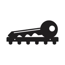 Suporte para Chave em Acrílico Formato Chave Suporte para Chave em Acrílico Formato Chave