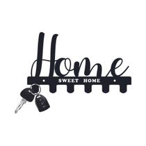 Suporte para Chave em Acrílico Home Sweet Home Suporte para Chave em Acrílico Home Sweet Home