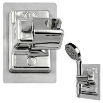Suporte para Chuveiro Anglepingping Ajustável 360 Prateado Suporte para Chuveiro Anglepingping Ajustável 360 Prateado