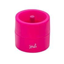 Suporte para Clipes imantado pequeno pote pvc pink brw sc1011 Suporte para Clipes imantado pequeno pote pvc pink brw sc1011
