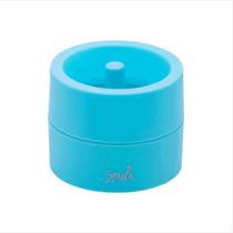 Suporte para Clipes imantado pequeno pote pvc turquesa brw sc1014 Suporte para Clipes imantado pequeno pote pvc turquesa brw sc1014