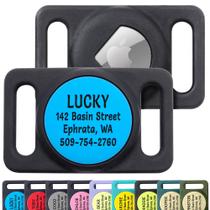 Suporte para coleira de cachorro GoTags para AirTag, personalizado, de silicone
