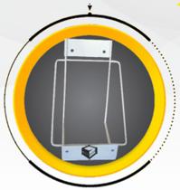 Suporte Para Coletor Box Med - 13l Kit C/5 Suporte Para Coletor Box Med - 13l Kit C/5