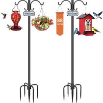 Suporte para comedouro de pássaros Tegarbed 224 cm ajustável de metal com 2 ganchos