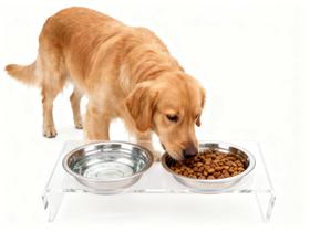 Suporte para Comedouro de Pet Wymexen com inclinação de 12 em acrílico, 11,5 cm de altura Suporte para Comedouro de Pet Wymexen com inclinação de 12 em acrílico, 11,5 cm de altura