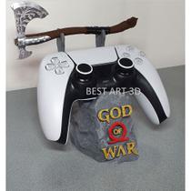 Suporte Para Controle God Of War + Machado Leviathan