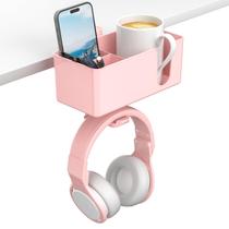 Suporte para copos de mesa+suporte para fone de ouvido+porta-copos para caneta KDD rosa