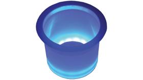 Suporte para Copos LED Azul à Prova d'Água com Borda em Aço Inoxidável T-H Marine
