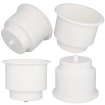 Suporte para Copos Yuanhe Branco de Plástico com Dreno 4 Peças