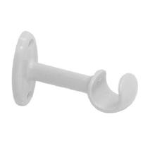 Suporte para Cortina Prátiko Branco - Kit com 2 Suportes, Buchas e Parafusos 6 - Bella Arte